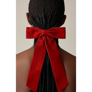J.Crew Velvet Bow Hair Clip